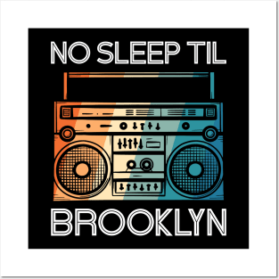 Retro No Sleep Till Brooklyn Vintage Radio Posters and Art